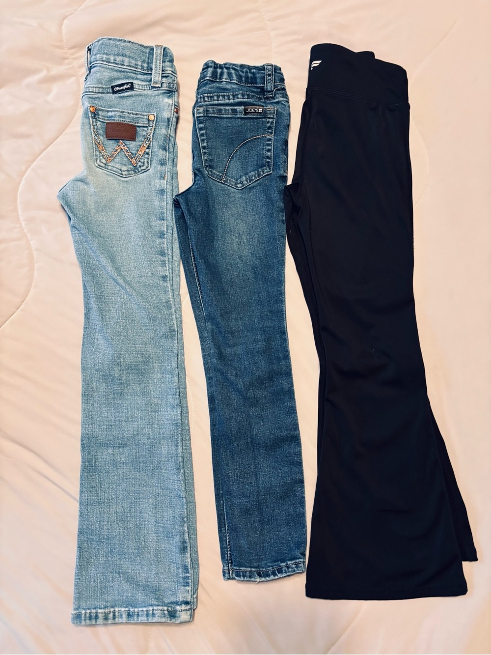 Girls Pants - Joes, Wrangler, Fabletics (6x & 6/7)